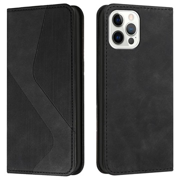Business Style iPhone 13 Pro Max Lompakkokotelo - Musta