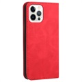 Business Style iPhone 13 Pro Lompakkokotelo - Punainen