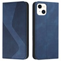 Business Style iPhone 13 Lompakkokotelo - Sininen
