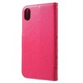 iPhone XR Lompakkokotelo - Perhonen - Kuuma Pinkki
