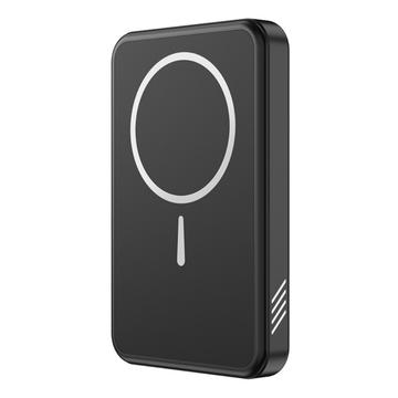 C10 Kannettava 15W magneettinen langaton tehopankki 5000mAh - musta