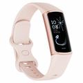 C68 1.1 "Smart Bracelet Slim Fitness-kello, jossa on sykkeen terveysseuranta - kulta / vaaleanpunainen