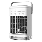 CF-006 Kannettava tuuletin - USB, 4 nopeutta, ajastin, 700ml:n vesisäiliö - valkoinen
