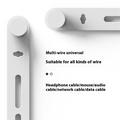 CS04S Uudelleenkäytettävä silikoninen kaapelinside - 80mm - musta