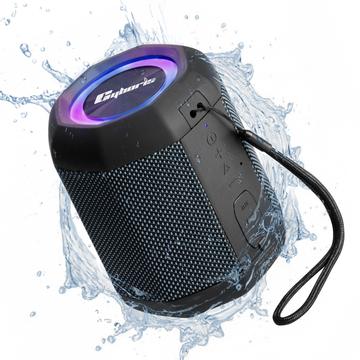 CYBORIS CYB-S3 Bluetooth 5.1 langaton kaiutin 24W vaikuttava ääni Stereo Bass 18Hrs Playtime RGB Light Subwoofer Sound Box - musta