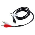 Kaapeli microUSB / 2x RCA