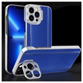 CamStand iPhone 13 Pro Hybridikotelo - Hiilikuitu - Sininen