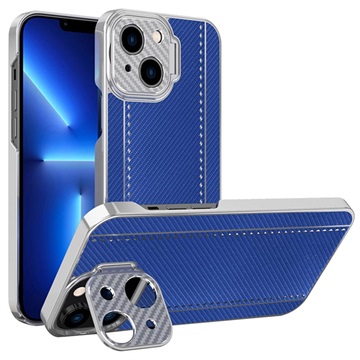 CamStand iPhone 13 Hybridikotelo - Hiilikuitu - Sininen