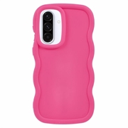 Samsung Galaxy A36/A56 Candy Color Wavy TPU-kotelo - Kuuma Pinkki