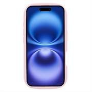iPhone 16 Candy Color Wavy TPU-kotelo - vaaleanpunainen