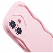 iPhone 16 Candy Color Wavy TPU-kotelo - vaaleanpunainen