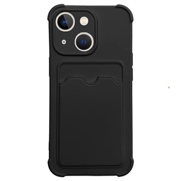 Card Armor-sarjan iPhone 13 Mini Silikonikuori - Musta