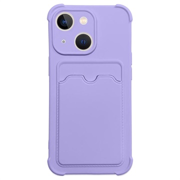 Card Armor-sarjan iPhone 13 Mini Silikonikuori - Violetti