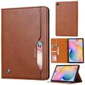 Samsung Galaxy Tab S6 Lite 2020/2022/2024 Korttisarjan Foliokotelo - Ruskea