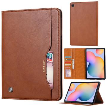 Samsung Galaxy Tab S6 Lite 2020/2022/2024 Korttisarjan Foliokotelo - Ruskea