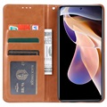 Card Set Series Xiaomi Redmi Note 11 Pro/Note 11 Pro+ Lompakkokotelo - Ruskea