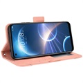 HTC Desire 22 Pro Korttilompakkokotelo - Pinkki