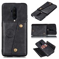 Cardholder Series OnePlus 7T Pro Magneettikotelo - Musta
