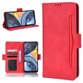 Cardholder Sarja Motorola Moto G22 Lompakkokotelo - Punainen
