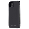 Case-Mate MagSafe iPhone 14 Plus Lompakon Nahkapäällinen - Musta