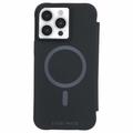 iPhone 15 Pro Max Case-Mate MagSafe Lompakon Nahkapäällinen - Musta
