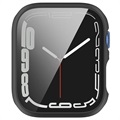 Apple Watch Series 9/8/7 Kotelo Panssarilasi - 9H sella - 41mm - Musta