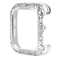 Apple Watch Series SE/6/5/4 Suojakuori Zirkonikoristeella - 40mm - Hopea