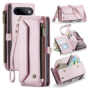 Google Pixel 11 Pro XL CaseMe C36 RFID-suojattu lompakkokotelo - Pinkki