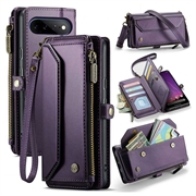 Google Pixel 11 Pro XL CaseMe C36 RFID-suojattu lompakkokotelo - Violetti