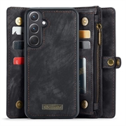 Samsung Galaxy A35 Caseme 008 2-in-1 Multifunctional Lompakkokotelo - Musta
