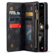 Samsung Galaxy A35 Caseme 008 2-in-1 Multifunctional Lompakkokotelo - Musta