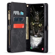 Samsung Galaxy A35 Caseme 008 2-in-1 Multifunctional Lompakkokotelo - Musta