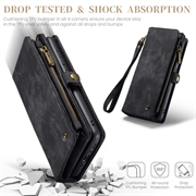 Samsung Galaxy A35 Caseme 008 2-in-1 Multifunctional Lompakkokotelo - Musta
