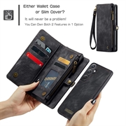 Samsung Galaxy A35 Caseme 008 2-in-1 Multifunctional Lompakkokotelo - Musta