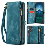 Samsung Galaxy S24 FE Caseme 008 2-in-1 Multifunctional Lompakkokotelo - Sininen