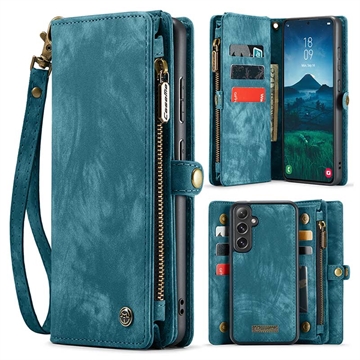 Samsung Galaxy S24 FE Caseme 008 2-in-1 Multifunctional Lompakkokotelo - Sininen