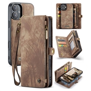 iPhone 16 Plus Caseme 008 2-in-1 Multifunctional Lompakkokotelo - Ruskea