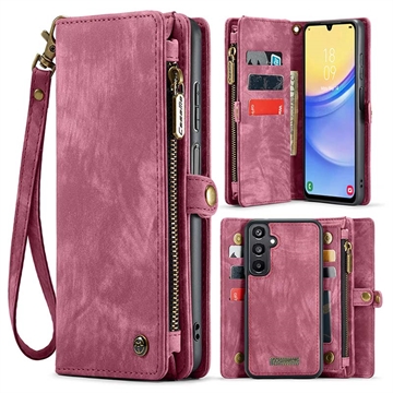 Samsung Galaxy A16 5G Caseme 008 2-in-1 Multifunctional Lompakkokotelo - Punainen