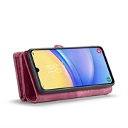 Samsung Galaxy A16 5G Caseme 008 2-in-1 Multifunctional Lompakkokotelo - Punainen