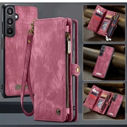 Samsung Galaxy A16 5G Caseme 008 2-in-1 Multifunctional Lompakkokotelo - Punainen