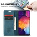 Caseme 013 Sarja Samsung Galaxy A50 Lompakkokotelo - Sininen