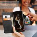 Caseme 013 Sarja Samsung Galaxy S10 Lompakkokotelo - Musta