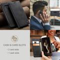Caseme 013 Sarja Samsung Galaxy S10 Lompakkokotelo - Musta
