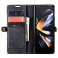 Caseme 013 Sarja Samsung Galaxy Z Fold4 Lompakkokotelo - Musta