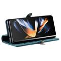 Caseme 013 Sarja Samsung Galaxy Z Fold4 Lompakkokotelo - Sininen