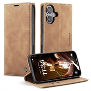 iPhone 16 Plus Caseme 013 Sarja Lompakkokotelo - Ruskea