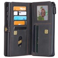 Caseme 2-1:ssä Monitoiminen Samsung Galaxy Note20 Ultra Lompakkokotelo - Musta