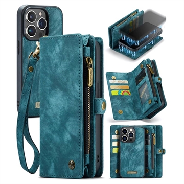 iPhone 15 Pro Caseme 2-in-1 Multifunctional Lompakkokotelo - Sininen