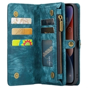 iPhone 15 Pro Caseme 2-in-1 Multifunctional Lompakkokotelo - Sininen