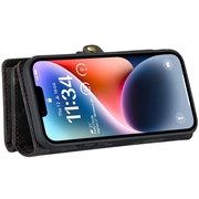 iPhone 15 Pro Max Caseme 2-in-1 Multifunctional Lompakkokotelo - Musta